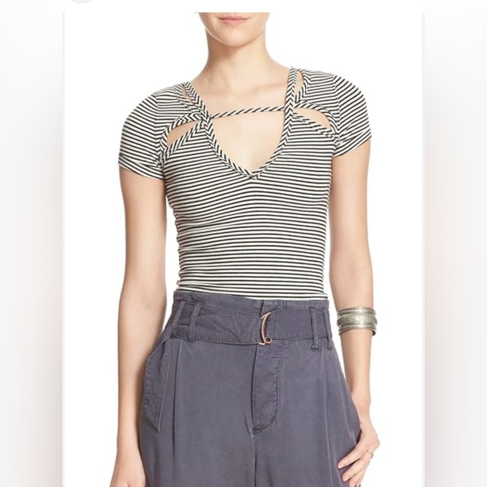 Free People Cut-Out Tee